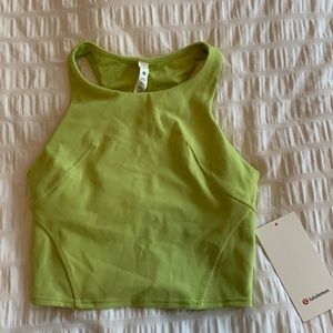 Lululemon invigorate train tank lime green (wasabi)